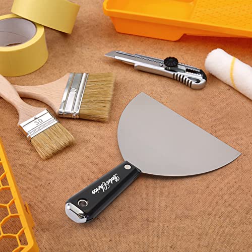 Bates 6 Inch Flexible Drywall Spackle Knife - Paint & Metal Scraper, Wall & Putty Scraper - color: Black, size: 6 Inch