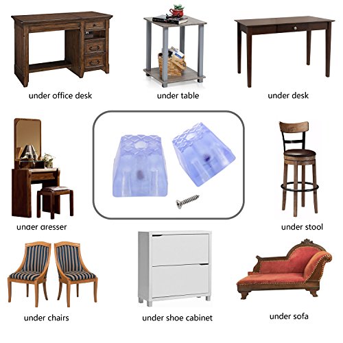 10 PCS Silicone Square Furniture Pads,Non Slip Non Skid Furniture Feet for Table,Desk,Chair,Sofa Leg,Noise Canceling Heavy Duty Furniture Sliders,Furniture Cups to Protect Hardwood Floors (37x30mm) - size: 37x30mm