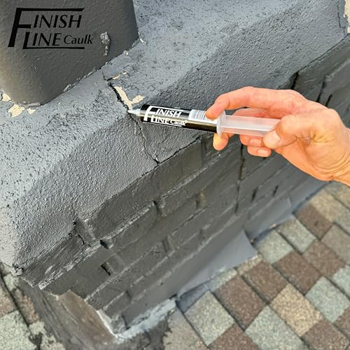 Precision Caulking Tool Kit with Storage Box & Finger Cots – Refillable Caulking Syringe Applicator with Micro-Fine Replaceable Tips for Baseboards, Trim & Small Crack Sealing - style: Finish Line Caulk Pro Syringe Applicator with Carrying Case