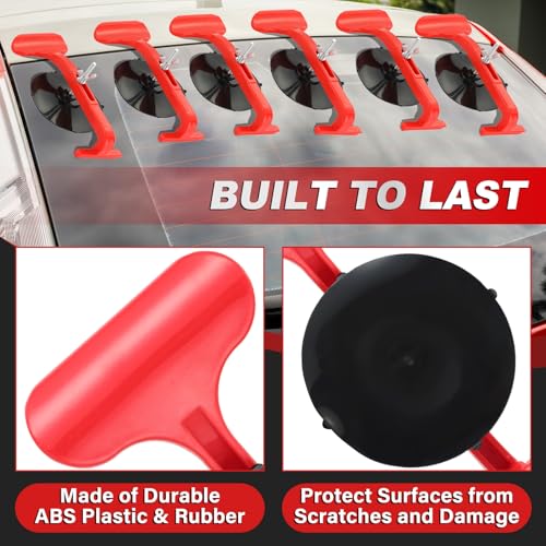 DASBET 6PCS Suction Cup Clamp Set Suction Cup Clamps for Convertible Glass Windshield Repair/Gluing Adjustable Glass & Windshield Repair Tools