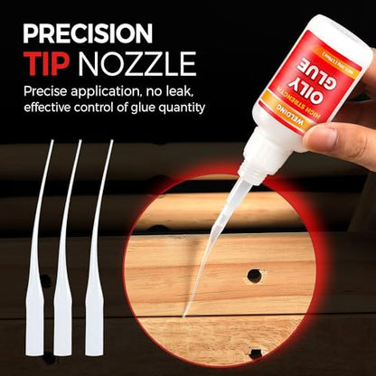 3 PCS Welding High-Strength Oily Glue, Welding Super Glue Gel Instant Adhesive Powerful Universal Glue for Metal, Plastic, Wood, Glass, Ceramics, Leather