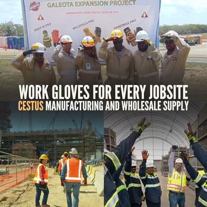 Cestus C11e, Nitrile Coated Work Gloves with Grip, Touchscreen, Reinforced Double Knit - size: 3X-Large, style: 12 Pairs