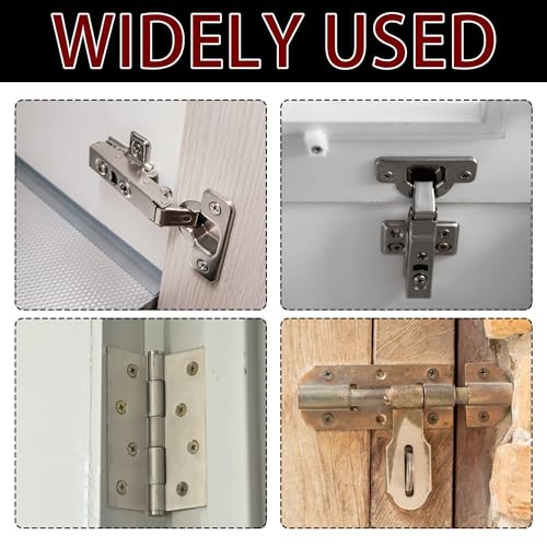 30 Pcs Wood Anchor Stripped Screw Hole Repair Kits-Door Hinge Hole Repair Kits Fit Screws Sizes #2 to #18-Adjustable Wall Anchors for Wood Door Drywall Hole Repair