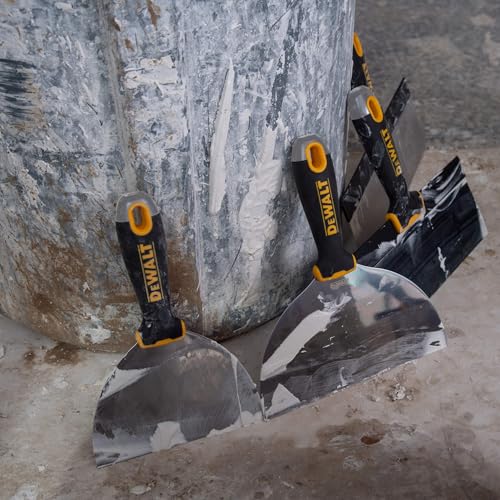 DEWALT 4" Putty Knife | Stainless Steel w/Soft Grip Handle | DXTT-2-140 - size: 4-inch