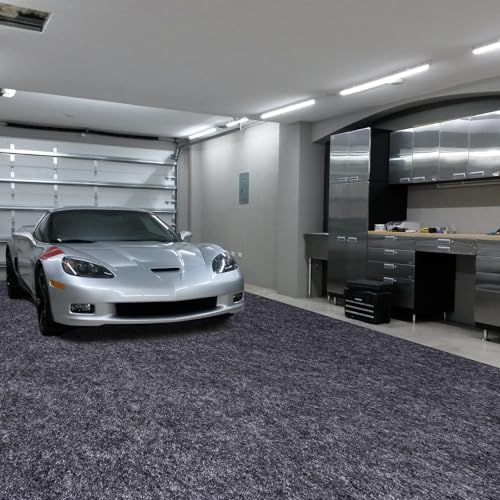 Garage Floor Mat, 5 x 6 Ft Waterproof Mat with Non-Slip Backing, Reusable Absorbent Surface, Easy Clean Floor Protector Oil Spill Mats for Garage, Driveway, Workshop