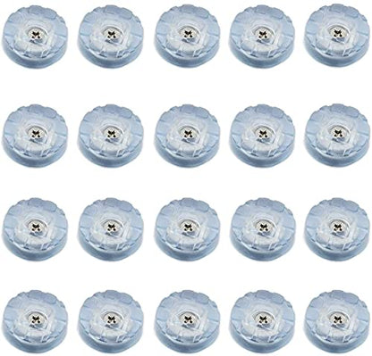 20 PCS Transparent Round Furniture Pads,Non Slip Non Skid Furniture Feet for Table,Desk,Chair,Sofa Leg,Noise Canceling Heavy Duty Furniture Sliders,Furniture Cups to Protect Hardwood Floors (22x7mm) - size: 22x7mm