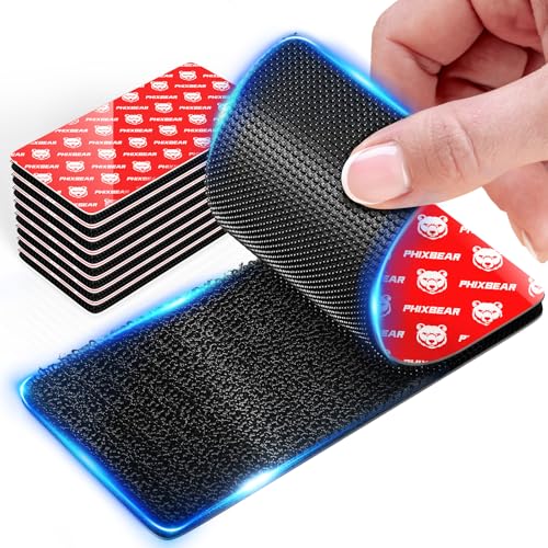 PHIXBEAR 4 inch Large Wide Hook and Loop Strips with Super Adhesive Heavy Duty, Heat Resistant Waterproof, Outdoor or Indoor Use, 8 Sets Black 4x2 Inch - size: 2x4 Inch（8 Sets）