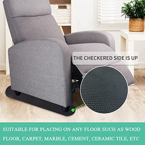 4 PCS 30Inch Non-Slip Furniture Rail Pads for Hardwood Floors, Recliner Non Slip Grippers, Recliner Floor Protector, Anti-Slip Furniture Pads Keeping Recliners Sofas Couches Chairs Furniture in Place - size: 4 Pcs Rail-Black