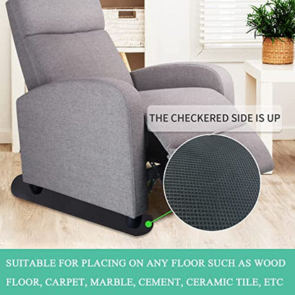 4 PCS 30Inch Non-Slip Furniture Rail Pads for Hardwood Floors, Recliner Non Slip Grippers, Recliner Floor Protector, Anti-Slip Furniture Pads Keeping Recliners Sofas Couches Chairs Furniture in Place - size: 4 Pcs Rail-Black