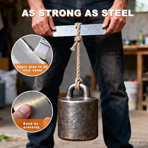 5-Minute Metal Glue - Heavy Duty Waterproof Epoxy Adhesive for Metal, Stainless Steel, Aluminum, Plastic, Wood, Ceramic. Quick Set, High Strength Repair Glue - size: 5Min 1pcs