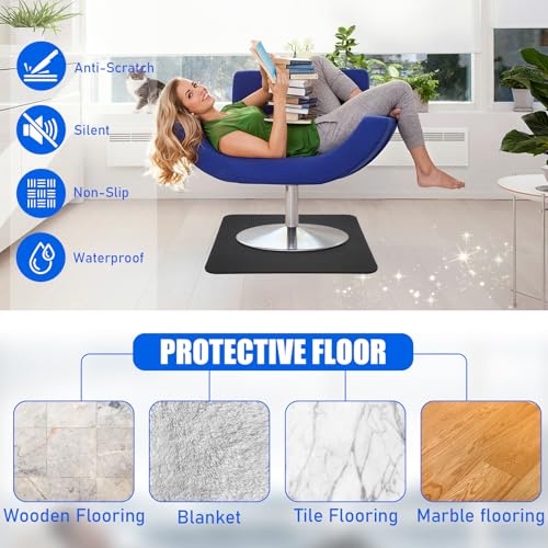 Non-Slip Recliner Pad for Hardwood Floors, Premium Recliner Floor Gripper Pad to Keep Furniture from Sliding, Anti Slip Furniture Mat Gripper for Under Recliner Sofa Couches Chairs Carpet