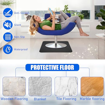 Non-Slip Recliner Pad for Hardwood Floors, Premium Recliner Floor Gripper Pad to Keep Furniture from Sliding, Anti Slip Furniture Mat Gripper for Under Recliner Sofa Couches Chairs Carpet