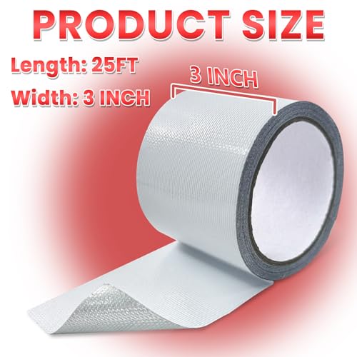 Birllaid Awning Repair Tape for Tarp, Heavy Duty Outdoor Repair Tape for Siding, Boat Covers, Tent, Sail Repair Patch Kit, Waterproof, UVproof, White - color: White