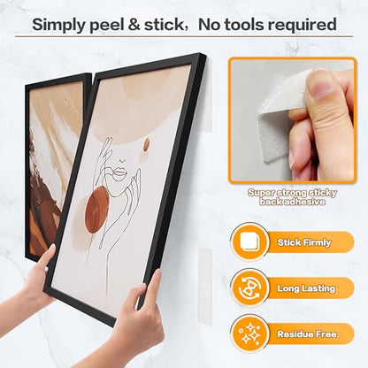 KING MOUNTAIN 1x7 Inch Hook and Loop Strips, 20 Sets Nylon Self Adhesive Tape, Double Sided Strong Back Adhesive Tape and Dots for Office, Home and Crafting, Heavy Duty, White - size: 1*7in, style: White Tape