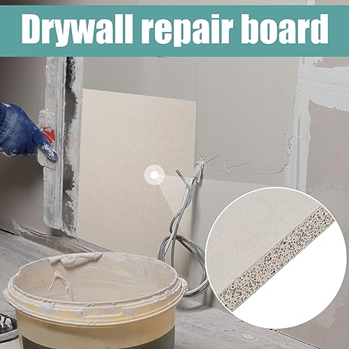 Amylove Drywall Repair Panel Drywall Patch Panel for Wall Repair(4 Pieces,12" x 12" x 1/2") - size: 12" x 12" x 1/2"