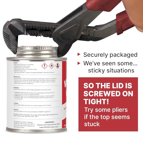 [4 oz] Vinyl Cement Glue - Super Glue for Inflatables - Waterproof, Fast-Setting, Flexible Bond for Pool Liners, Vinyl Fabrics, Tent, and Tarps - size: 4 oz