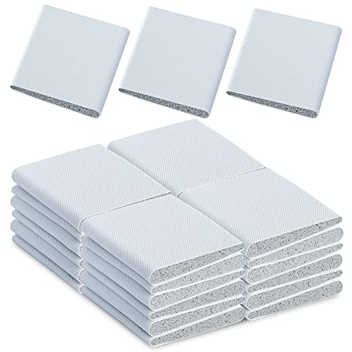 27 Pack Door Corner Seal Foam Self-Adhesive Corner Seal Pads Exterior Door Frame Seal Wedge Weather Stripping Draft Stopper for Door or Window Weather Stripping Noise Stopping, White - color: White