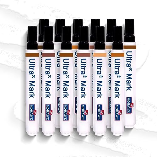 Mohawk Ultra Mark Wood Stain Touch Up Marker, Standard Color Assortment M280-1200, 12 Count