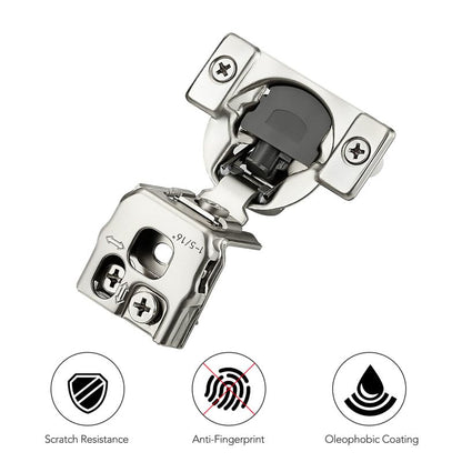 Ravinte 2 Pack 1 Pair 1-5/16 inch Overlay Soft Close Kitchen Cabinet Hinges Stainless Steel Adjustable Kitchen Hinges Satin Nickel Cabinet Hardware - size: 1-5/16 inch Overlay