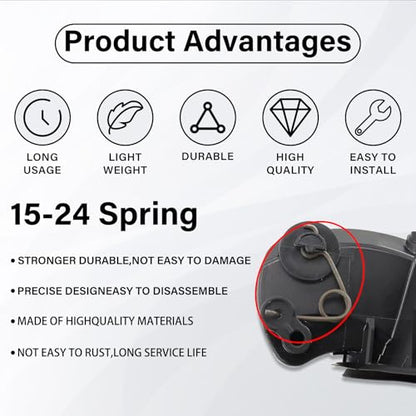 Fuel Door Lid Clip Spring for 2015-2024 Ford F150 Gas Door Spring Repair Replacement (15-24 Spring) - size: 15-24 Spring