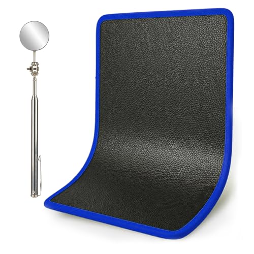 Magnetic Tool Mat&Holder,40 LBS Heavy Duty Magnetic Parts Holder with PVC Protection Layer,Flexible Magnetic Pads,Non-Slip Tool Organizer for Garage, Workshop & Auto Repair,12.6" x 9.76" - color: Blue
