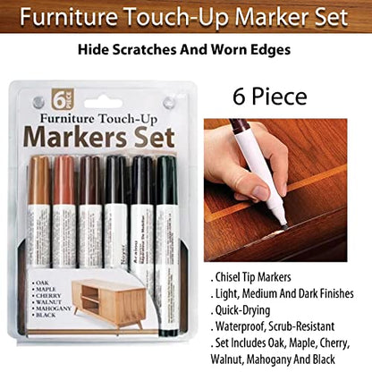 6-Pc Furniture Touch-Up Marker Set