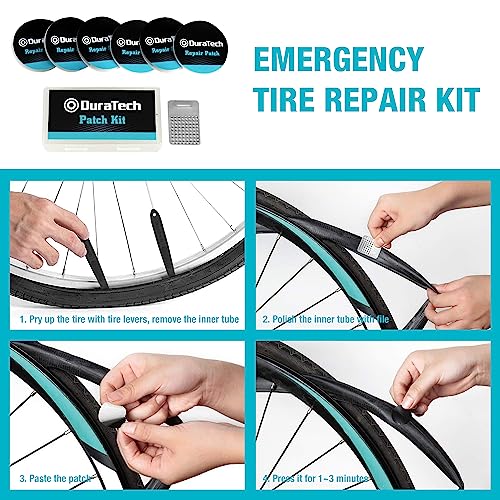DURATECH Bike Repair Kit, 35PC Bicycle Tool Kit with Carry Case, Bike Accessories for Repairing Tyres, Brakes, Chains, Pedal, Mountain Bike & Road Bike Maintenance, Great Gift for Men, Women - size: 35 PC