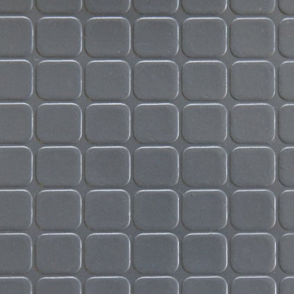 Rubber-Cal Block-Grip Rubber Runner Mat - 2mm x 4ft x 40ft Rubber Rolls - Dark Gray - size: 2mm x 4 x 40-Feet