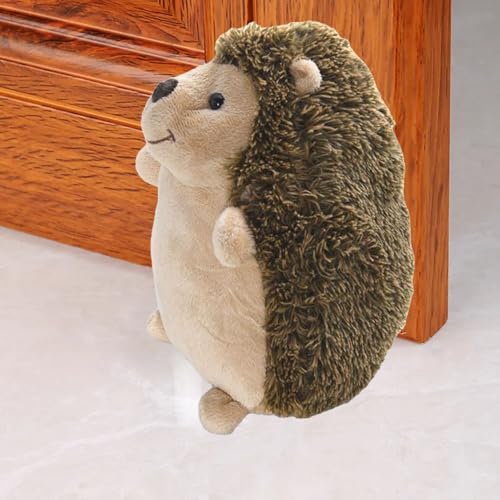 Decorative Door Stopper for Bottom of Door and Inside Door Decorative. Cute,Soft and Weighted Door Stop to Keep Door Open(Hedgehog) - color: Hedgehog