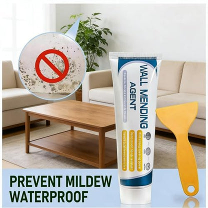Wall Mending Agent Repair Kit with Scraper Nozzle Extender, 2026 New Drywall Hole Repair Kit, Efficient Wall Repair Paste Filler for Holes & Cracks, Nail Holes, Dents & Small Damage, 5.3oz (5 Pack) - color: 5 Pack