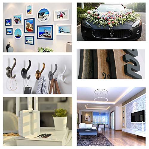 CloudBuyer Double Sided Tape,Mounting Adhesive Tape Heavy Duty,Waterproof Foam Tape, LED Strip Lights, Home Decor, Office Decor (0.47In x 108 Ft, Black) - size: 0.47In x 108 Ft