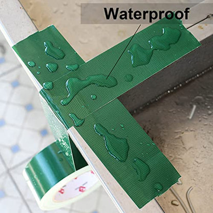 BOMEI PACK 3 Pack Duct Tape Green Heavy Duty,2 Inch x 30 Yards,9 Mil Thick Heavy Duty Strong Green Tape Duct,Waterproof,No Residue,Flexible,Tear by Hand,Industrial Grade for Repairing,Fxing - color: Green