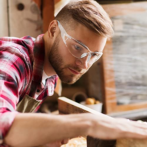 Safety Glasses Anti-Fog Lens,Adjustable Frames Eye Protection Goggles For Men Women - color: Grey