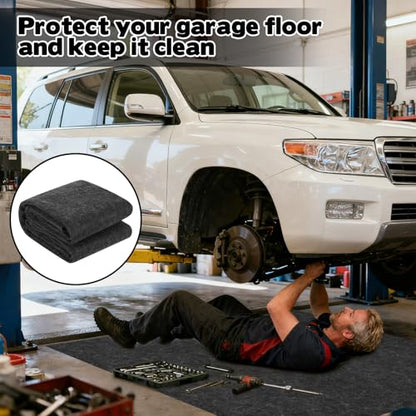 5 x 6Ft Oil Spill Mat, Garage Floor mats for Under Car Garage Rugs Durable Waterproof Non-Slip Backing Contains Liquids Protects Garage Floor Surface for Under Cars