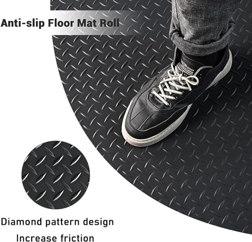 Outdoor Rubber Floor Protector Mat for Office, Patio & Balcony - Non-Slip Heavy-Duty Floor Mats, Durable 0.5cm Thick, Available in 0.5x2m & 1.6x6.6ft Sizes - size: 0.5X2m/1.6X6.6ft