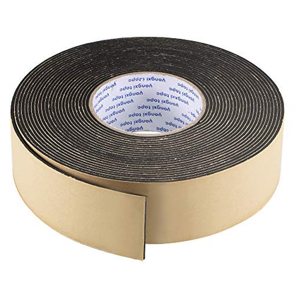 uxcell Sealing Foam Tape 50mm Wide 2mm Thick 10m/32.8ft Long, EVA Self Adhesive Weather Strip for Window Door Insulation - size: 50mmx2mmx10m