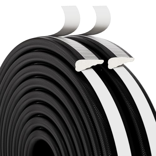 Weather Stripping Door Seal Strip, 118 Inch Wedge Window Seal, Winter Insulation Weatherproof Foam Tape, Soundproof Noise Reduction Light Blocker for Exterior Door Frame & Door Gap Filler - color: Black, size: 118 inch