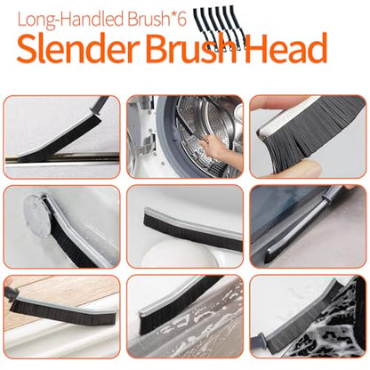 20 PCS Crevice Cleaning Brush Set - Multi-Purpose Hard Bristle Brushes for Deep Cleaning Kitchen, Bathroom, Grout, Sink, Cup, Blender, Corners, Tight Spaces - size: 20 PCS