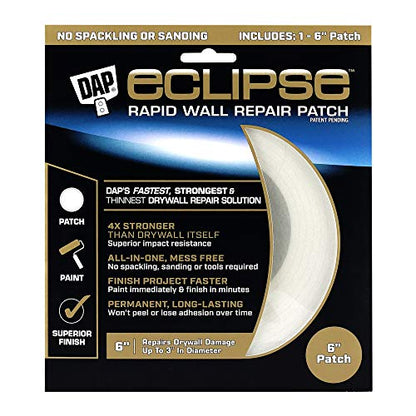 DAP Eclipse Rapid Wall Repair Patch, 6 in (7079809165) - size: 6 Inch