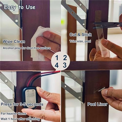 Valley'sYuMiao 4Rolls, Nano Double Sided Mountinging Tape, Adhesive-self Heavy Duty Tape, 2 Sides Sticky Tack Tape, 0.7in×10fts, 40fts Total Long - size: 4Rolls, 0.7″,40fts TL