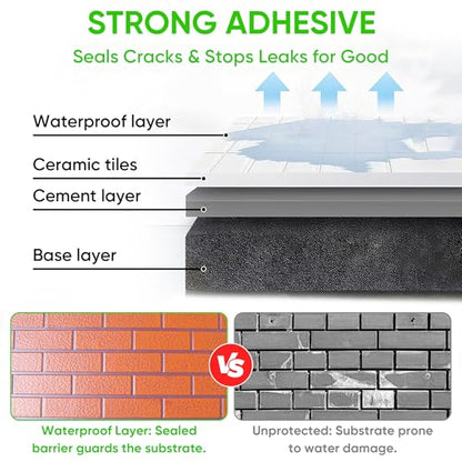 Transparent Waterproof Sealant 17oz - Invisible Protective Coating for Roof, Bathroom Tile & Walls, Indoor/Outdoor Waterproof Solution - style: 17Oz