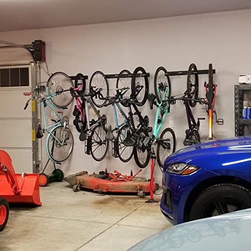 StoreYourBoard Bike Storage Rack, 4 Bike Racks for Garage, Solid Steel Extra Heavy Duty BLAT Bike Rack - Garage Wall Mounted Bicycle Storage, Up to 200lbs, 32-inch - size: X-large, style: 4 Bikes