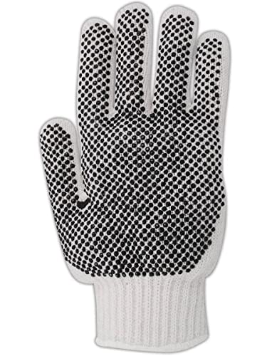 MAGID 93PT Knit Master PVC Dotted Gloves, Large - color: Non-reversible
