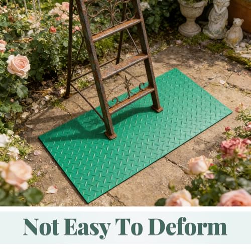 Telescoping Ladder Non Slip Mat - Replacement Step Ladder Stabilizer Pad Large Oil-Resistant Plastic Sheet for Kitchen Garage Commercial Floor