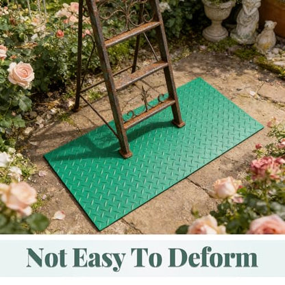Telescoping Ladder Non Slip Mat - Replacement Step Ladder Stabilizer Pad Large Oil-Resistant Plastic Sheet for Kitchen Garage Commercial Floor