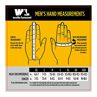 Wells Lamont Men's Coated Grip Work Gloves, Nitrile Coating, X-Large (546XL), Grey