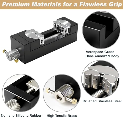 Smart Mini Vise for Woodworking - Universal Multi-Shapes and Materials Bench Vise Secures Wood, Plastic, Irregular Objects for DIY Projects & Models (Bench Vise)