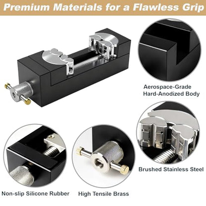 Smart Mini Vise for Woodworking - Universal Multi-Shapes and Materials Bench Vise Secures Wood, Plastic, Irregular Objects for DIY Projects & Models (Bench Vise)