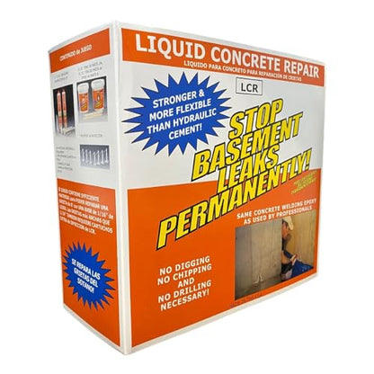 Polygem LCR Epoxy Concrete Crack Repair Kit - Stops Leaks - High-Performance Structural Bonding - Professional Grade - Reliable & Effective - DIY Friendly - Versatile - Wood, Fiberglass, Metal & More