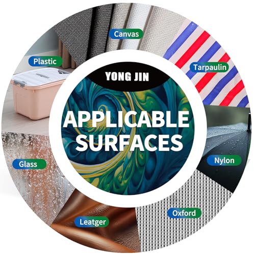 YONGJIN RV Awning Repair Tape, Heavy Duty Outdoor Tent Repair Tape and Tarp Tape, Waterproof Tarp Patch Kit for Camper, Boat Covers, Leather, Canvas, Rubber, Plastic, Heat Resistant (2 inch) - size: 2 Inch